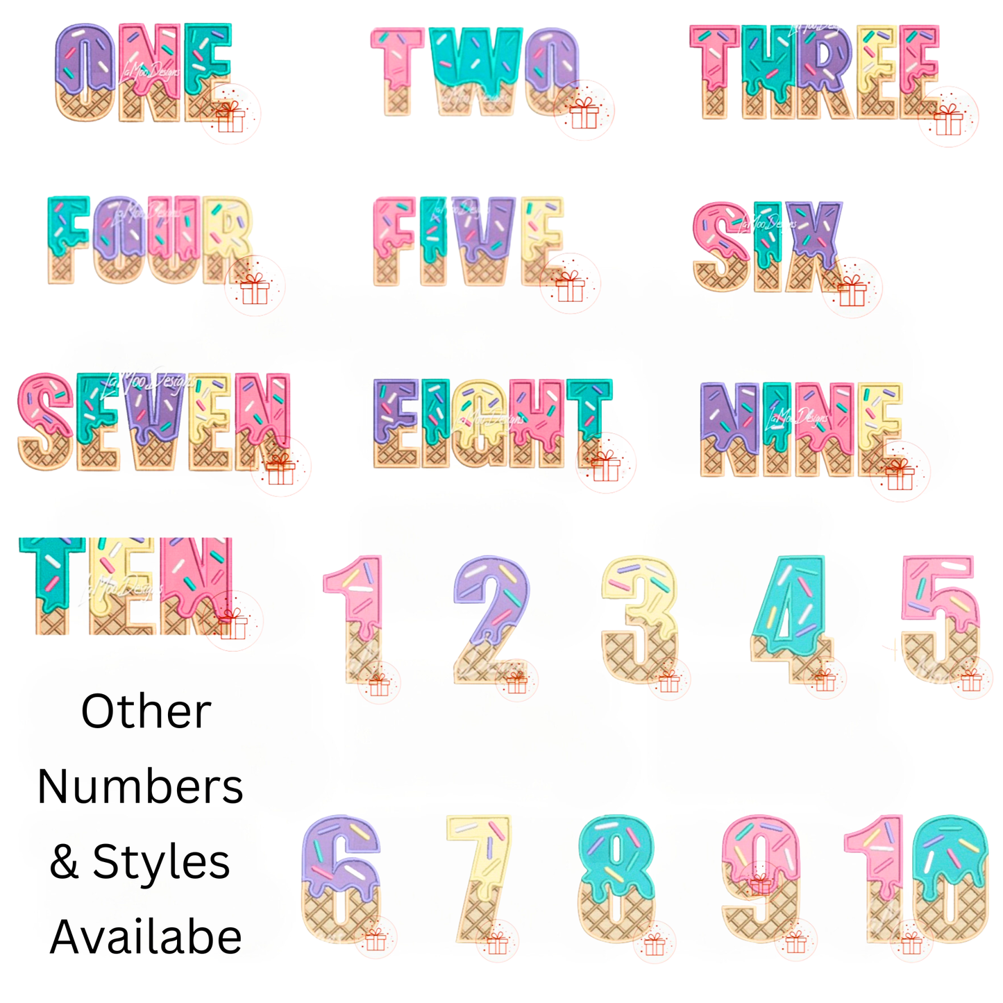 FIFTH Birthday T-Shirt – I Am 5 Ice Cream Waffle Cone Design