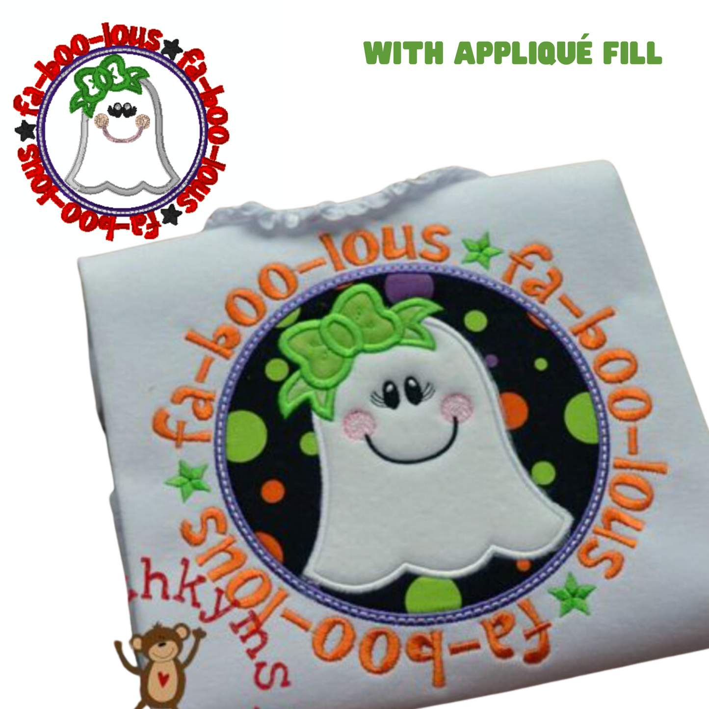 Halloween T shirt - Fab-Boo-Lous Ghost