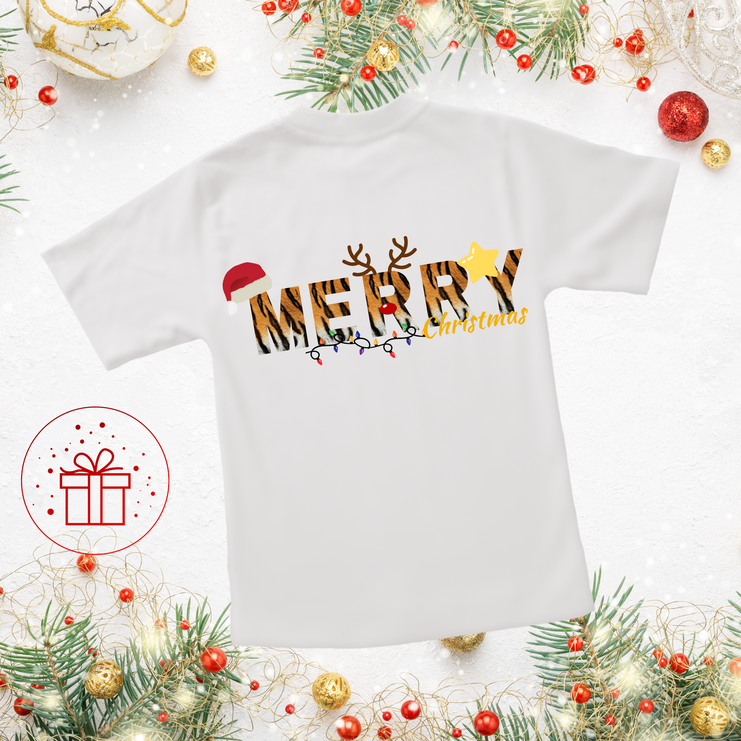 Personalised Merry Christmas T-shirt