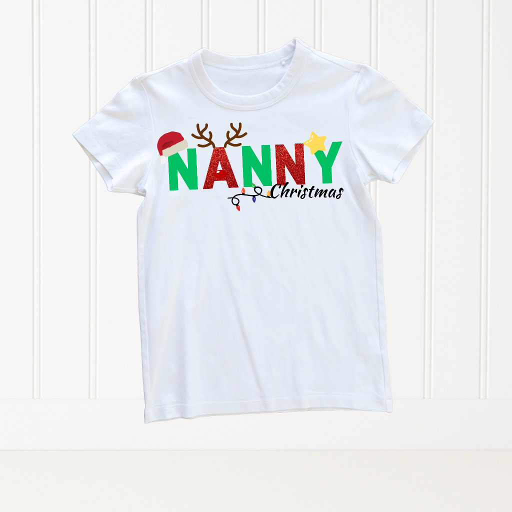 Merry Christmas T-shirt Your name or message CHRISTMAS