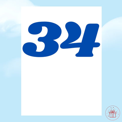 Any Age Birthday Card - Portrait