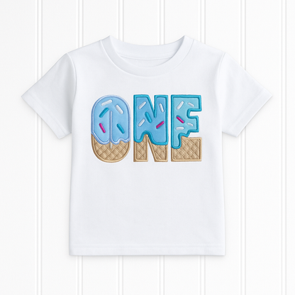 FIRST Birthday T-Shirt | Personalised Embroidered “I Am 1” Design