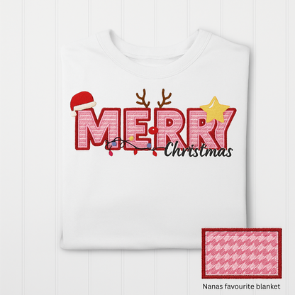 Personalised Merry Christmas T-shirt