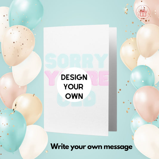 Design your own Greetings Card - Portrait