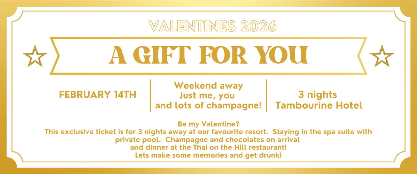 Personalised Golden Ticket Voucher – Custom Gift, Experience or Surprise