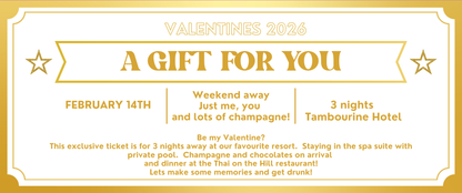 Personalised Golden Ticket Voucher – Custom Gift, Experience or Surprise