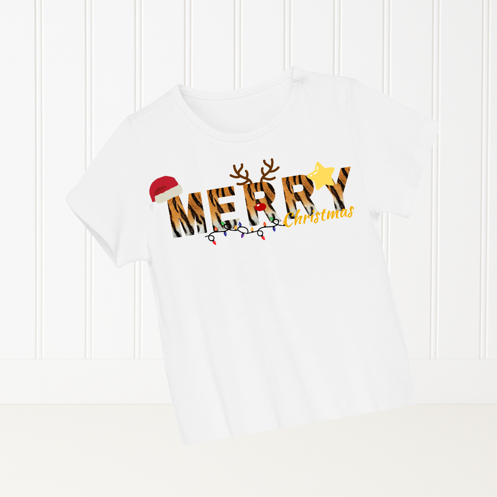 Merry Christmas T-shirt Your name or message CHRISTMAS
