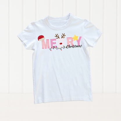 Personalised Merry Christmas T-shirt