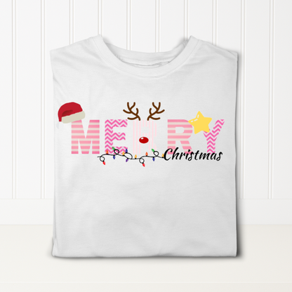 Personalised Merry Christmas T-shirt