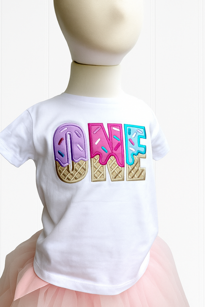 FIRST Birthday T-Shirt | Personalised Embroidered “I Am 1” Design