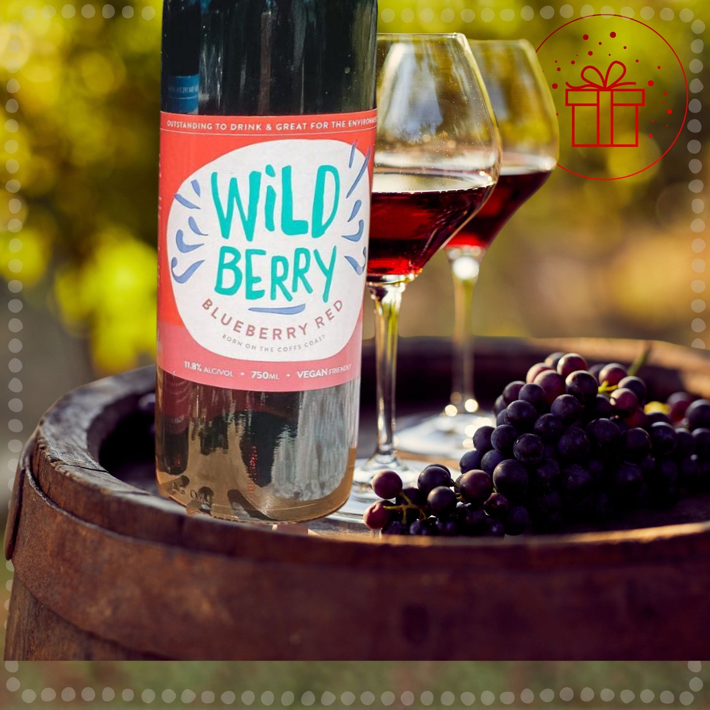 Luxury Wild Berry Blueberry Red Wine Hamper