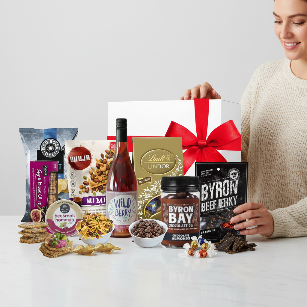 AI Photoshoot — Luxury Rosè Hamper lifestyle cover