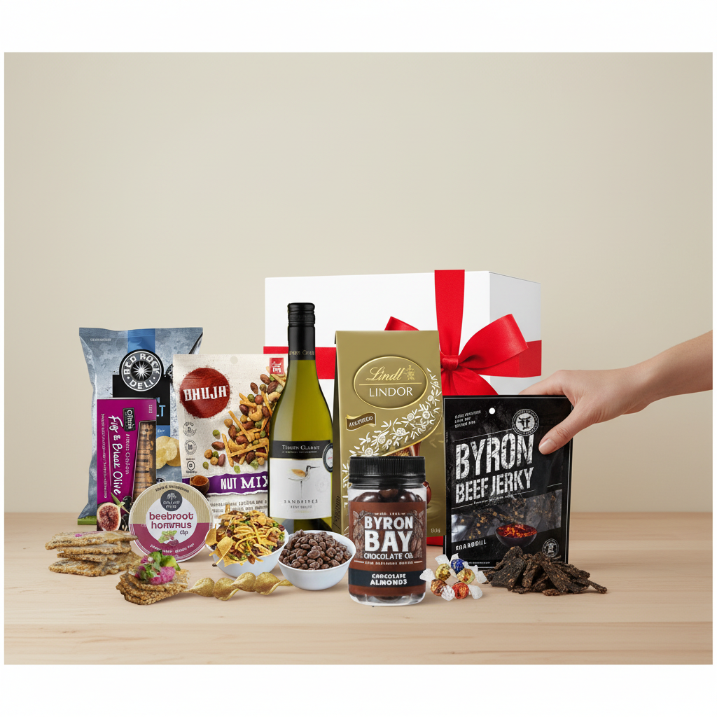 AI Photoshoot — Lux Chardonnay Hamper lifestyle cover