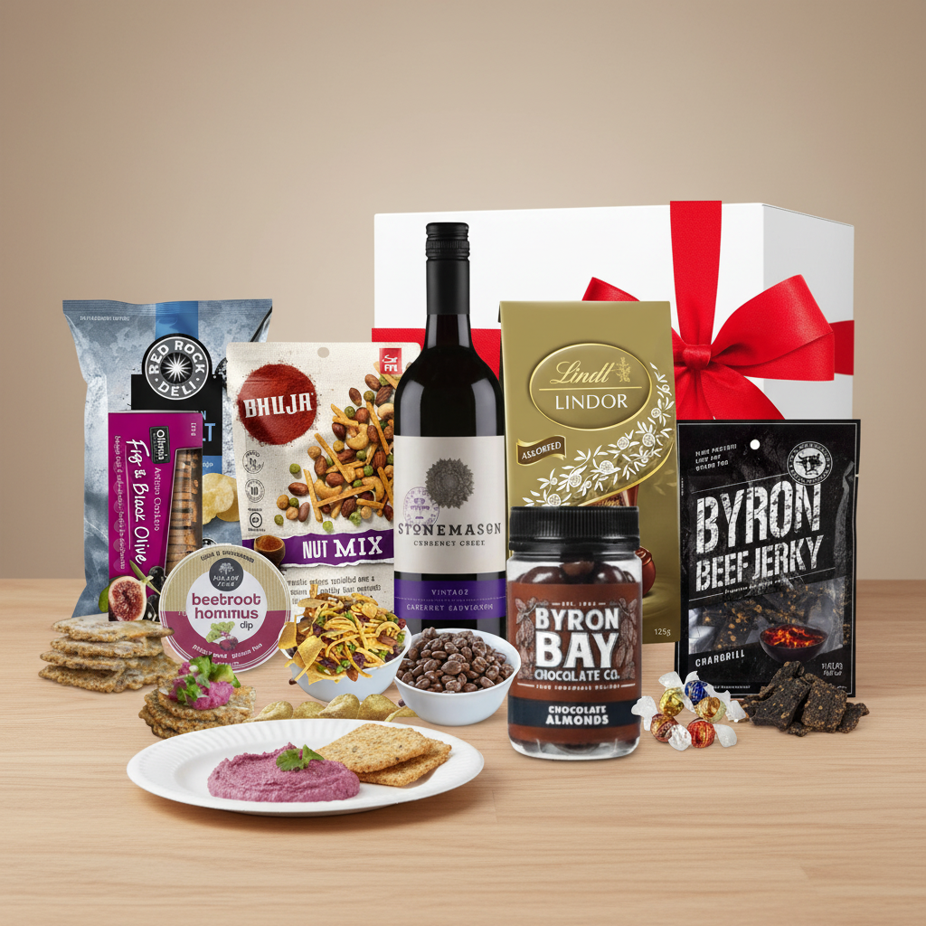 AI Photoshoot — Luxury Stonemason Cabernet Sauvignon Hamper lifestyle cover