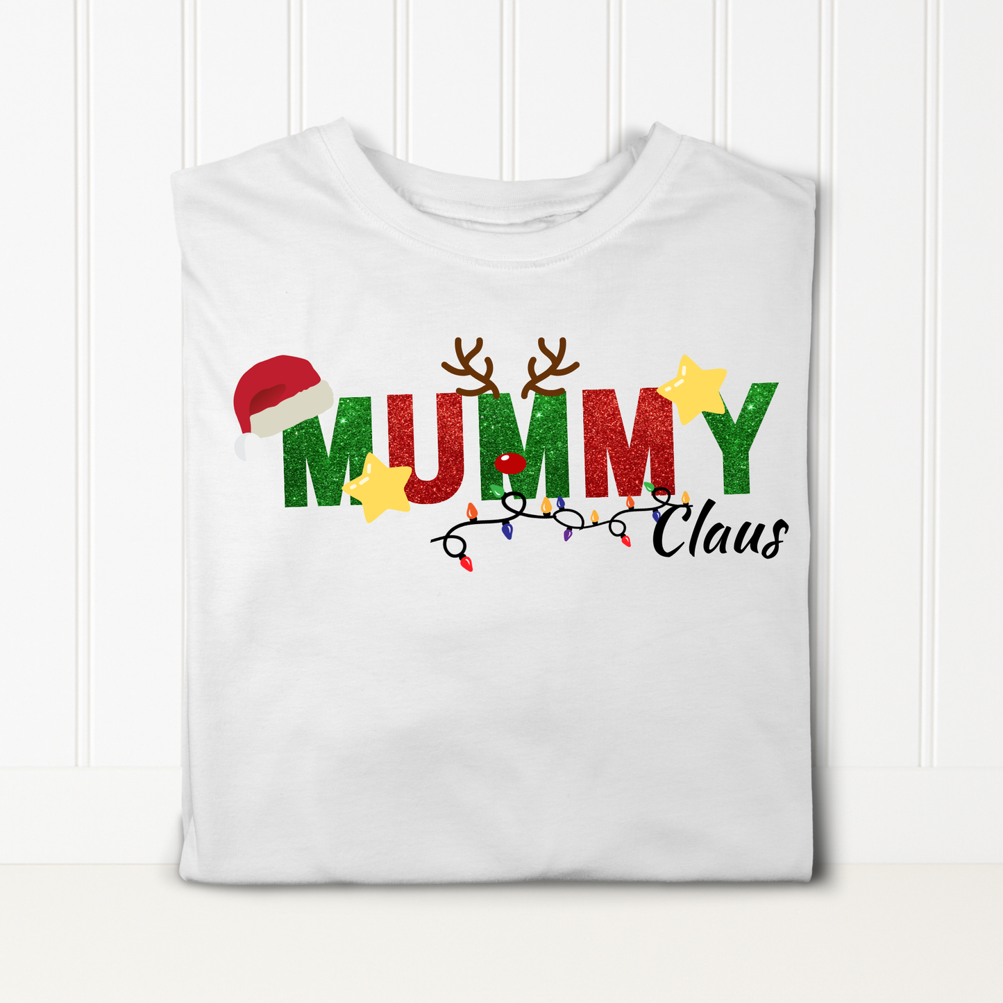 Merry Christmas T-shirt Your name or message CLAUS