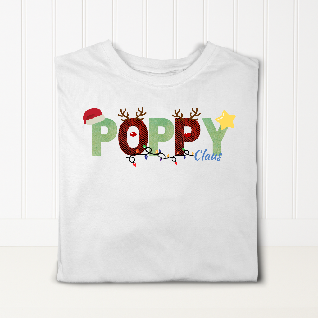 Merry Christmas T-shirt Your name or message CLAUS