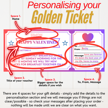 Personalised Foiled Voucher