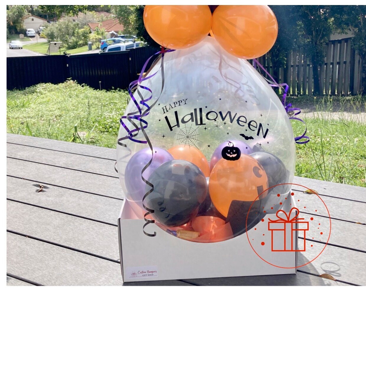 Halloween Stuffed Balloon with chocolates and lollies - *Gold Coast only - *Free delivery