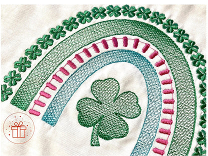 Personalised St Patrick’s Day Shirt | Lucky Rainbow Tee | Children