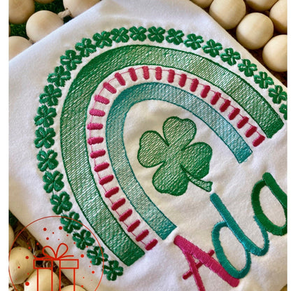 Personalised St Patrick’s Day Shirt | Lucky Rainbow Tee | Children