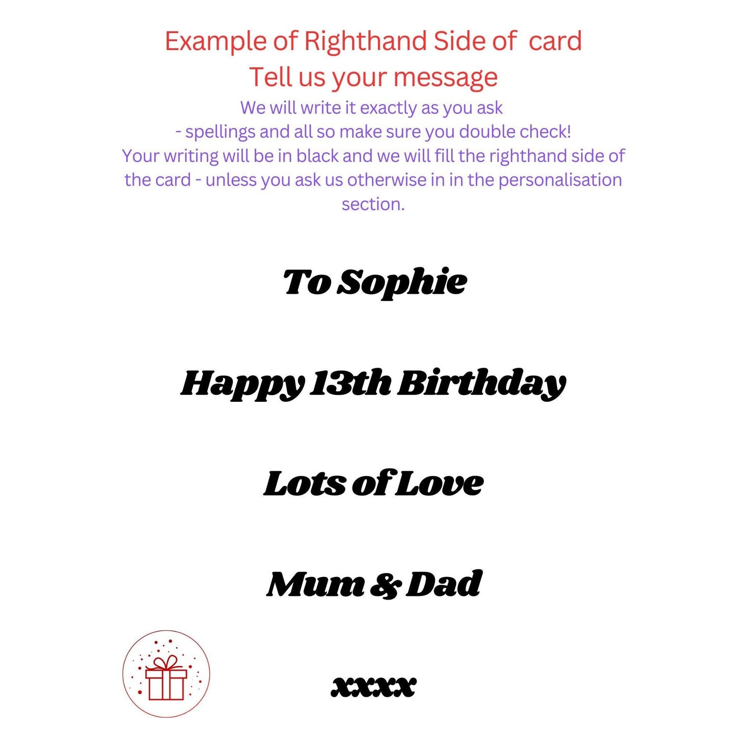 Any Age Birthday Card - Landscape