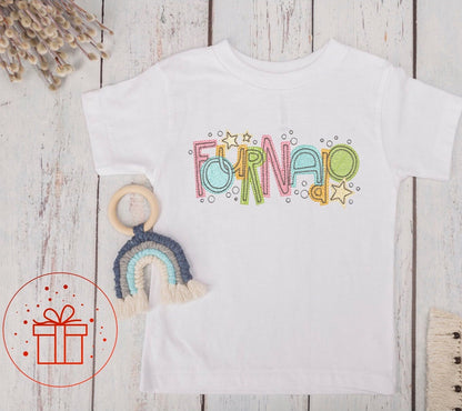 Birthday T-shirt, fun age specific writing, kids & family matching styles. Shirts and hoodies
