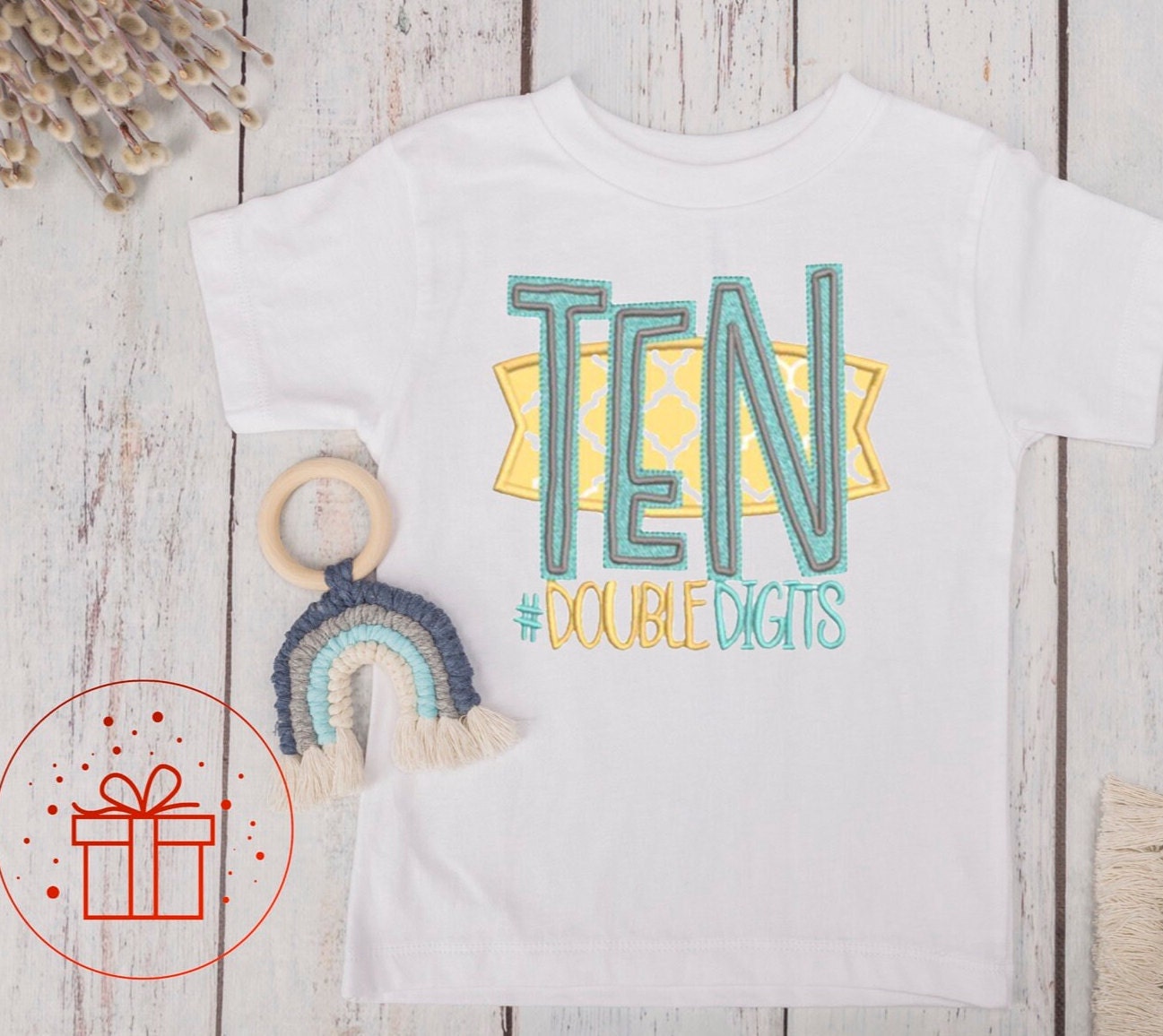 Birthday T-shirt, fun age specific writing, kids & family matching styles. Shirts and hoodies