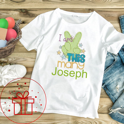 2nd Birthday T-shirt, I am this many, second, I am Two, Two, fun age specific writing, kids & family matching styles. Shirts and hoodies