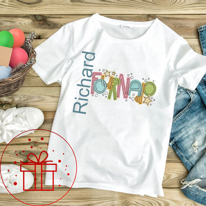 4th Birthday T-shirt, Fournado, I am four, Four, 4, fun age specific writing, kids & family matching styles.