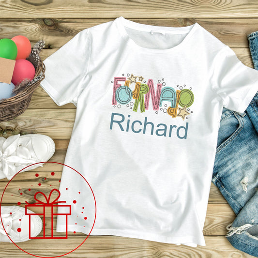 4th Birthday T-shirt, Fournado, I am four, Four, 4, fun age specific writing, kids & family matching styles.