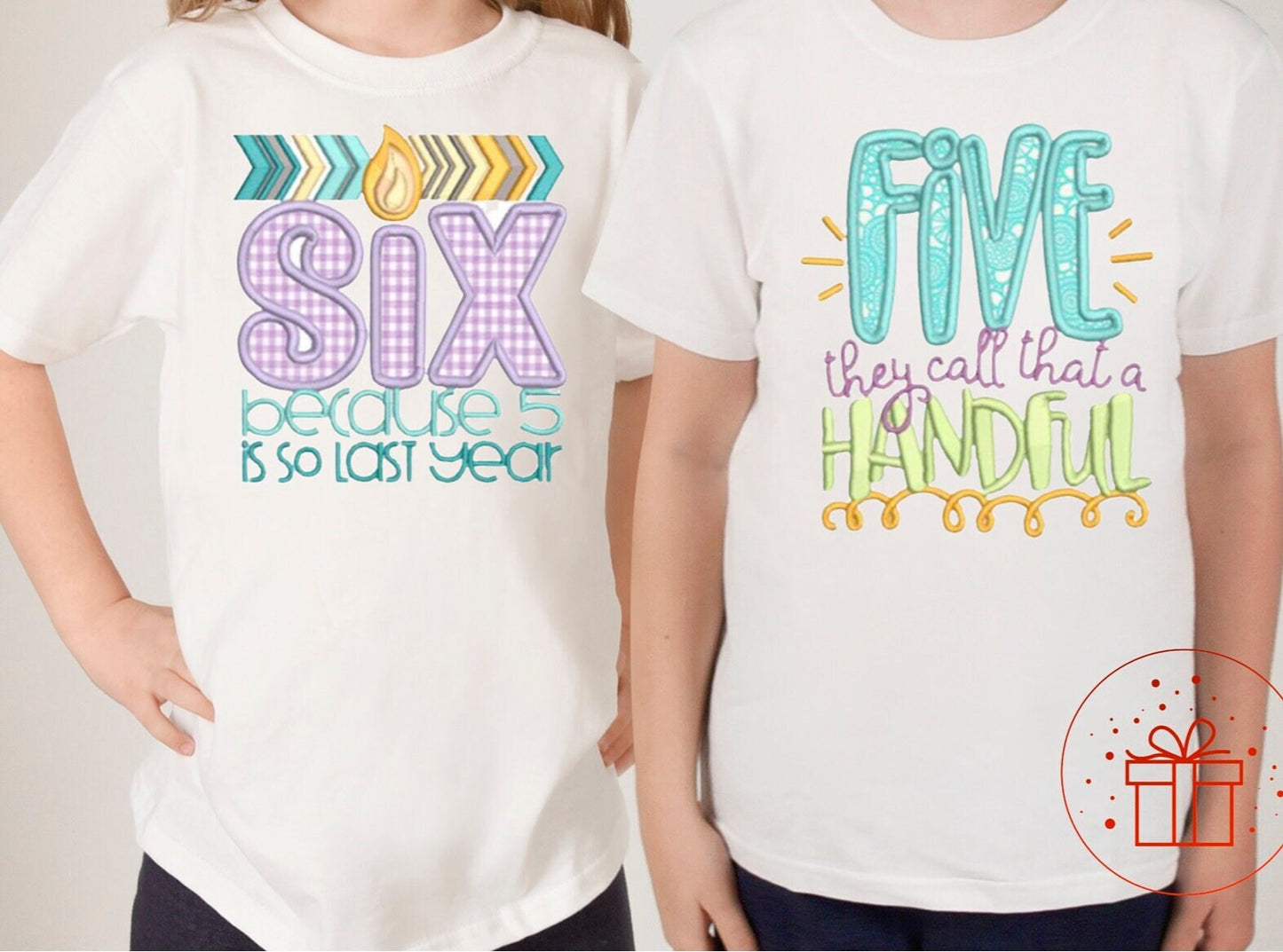Birthday T-shirt, fun age specific writing, kids & family matching styles. Shirts and hoodies