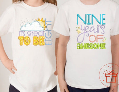 Matchy matchy Birthday T-shirt, Birthday, Mini me, fun age specific writing, kids & family matching styles. Shirts and hoodies