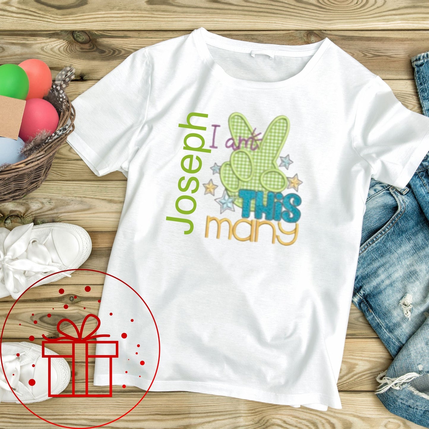 2nd Birthday T-shirt, I am this many, second, I am Two, Two, fun age specific writing, kids & family matching styles. Shirts and hoodies
