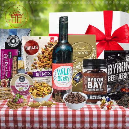 Luxury Wild Berry Blueberry Red Wine, Gifts for all, Savoury, Food, Hamper, Valentines, Hampers, Birthday, Gifts, Across the miles