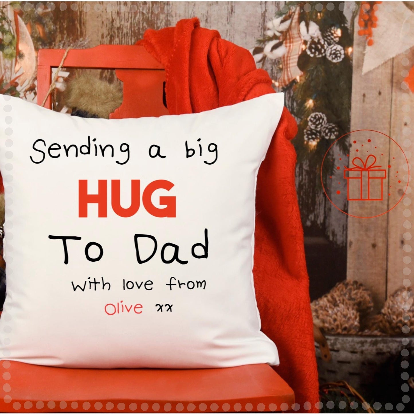 Mothers Day, Fathers Day, personalised pillow, cushion