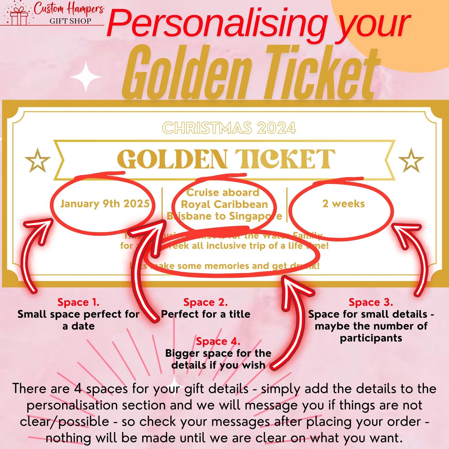 Fathers Day Golden Ticket, Gift Certificate, Gift Coupon, Gift Voucher, Foiled Gift Voucher, Unisex, personalised gift