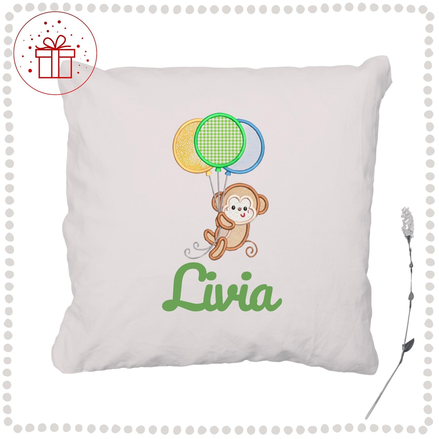Kids cushion cover - personalised pillow, children's personalised pillow, children's personalised cushion