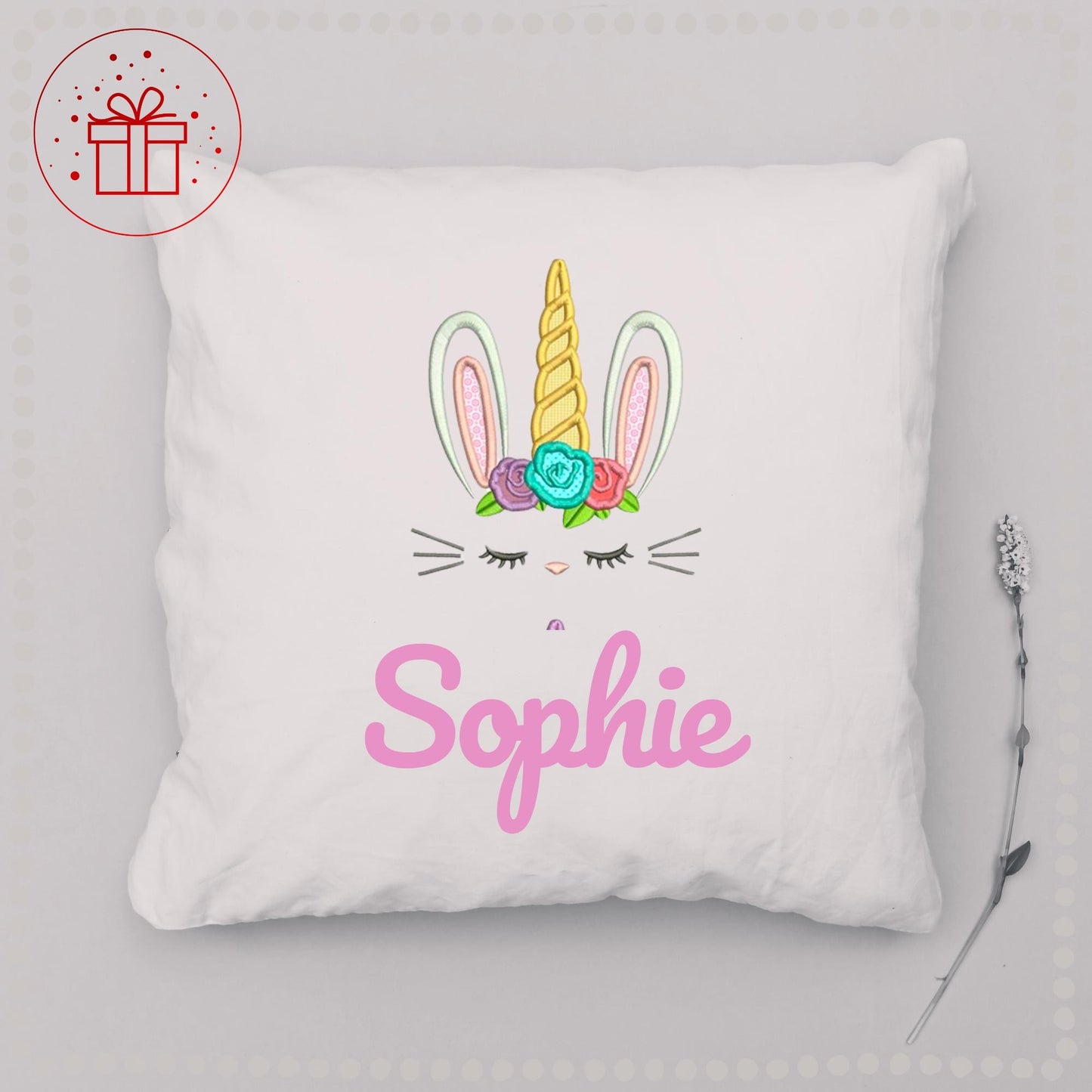 Kids cushion cover - personalised pillow, children's personalised pillow, children's personalised cushion