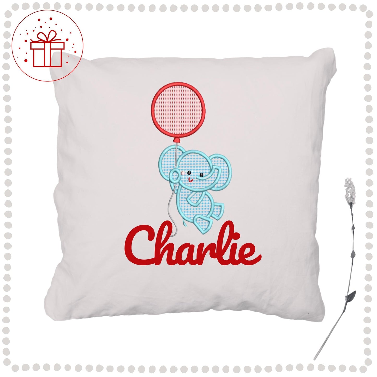 Kids cushion cover - personalised pillow, children's personalised pillow, children's personalised cushion