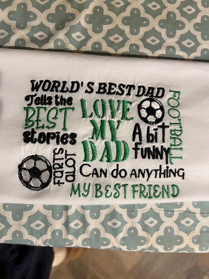 Fathers Day Keepsake T-shirt, Embroidery, family and matching shirts and hoodies