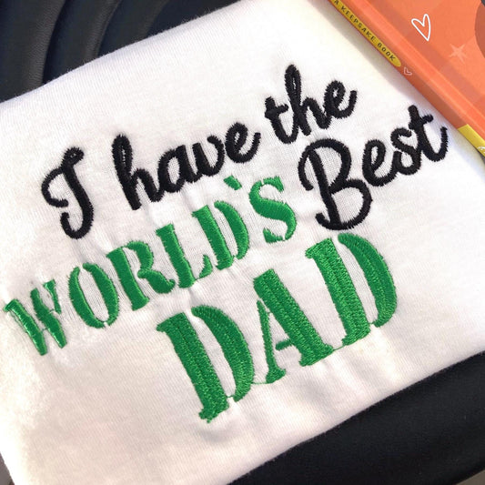 Fathers Day Keepsake T-shirt, Embroidery, family and matching shirts and hoodies