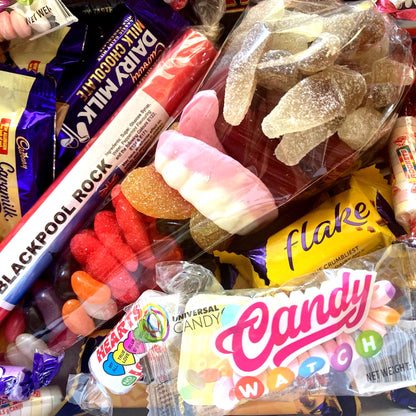 UK Sweets Hamper, Easter, Valentines, Birthday, Fathers Day, Mothers Day, Lollies, chocolates, sweets, Christmas, gifts, across the miles