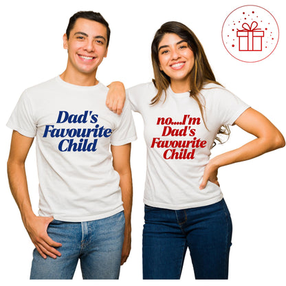 Fathers Day T-shirt, Dads favourite family and matching shirts and hoodies