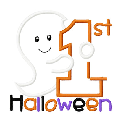 1st Halloween themed Bib to match t-shirt