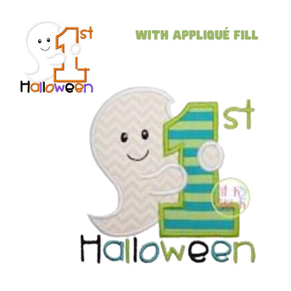 1st Halloween themed Bib to match t-shirt