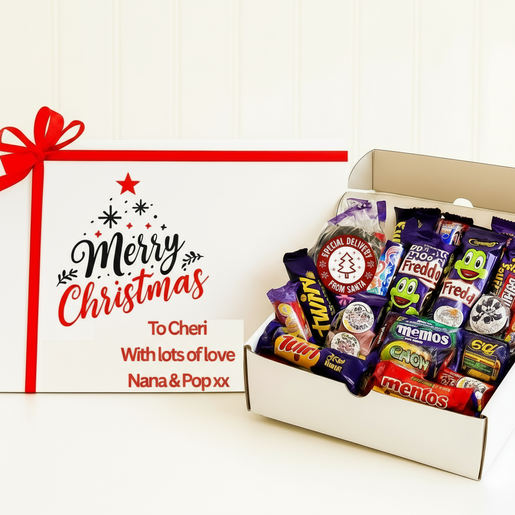 Test - Chocolate & Lolly Hamper | Personalised Sweet Gift Box | 1kg or 1.5kg Assorted Treats | Christmas Gift | Handmade in Australia (Copy)