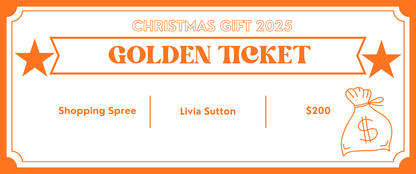 Personalised Golden Ticket Voucher – Custom Gift, Experience or Surprise
