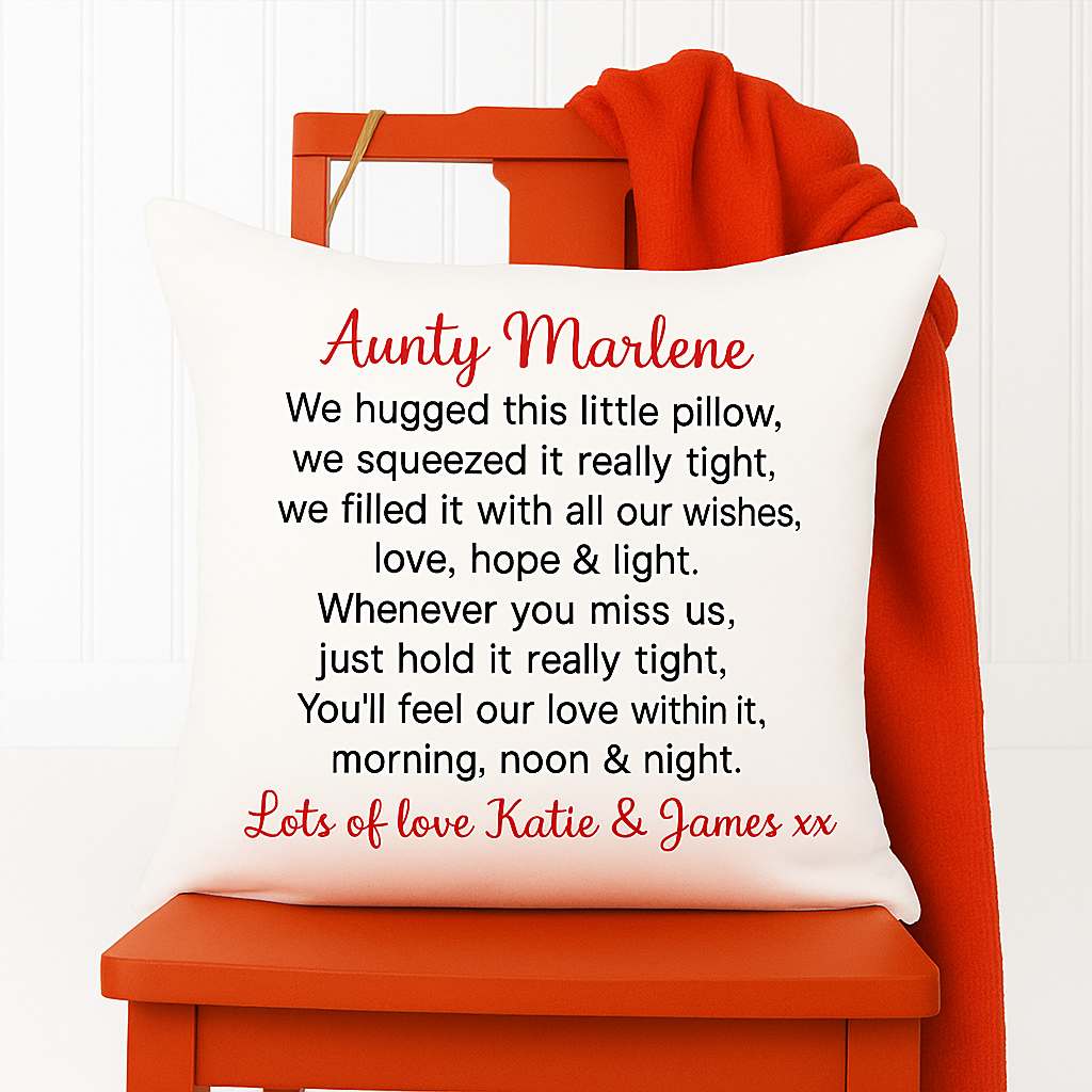 Personalised Hug cushion