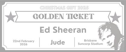 Personalised Golden Ticket Voucher – Custom Gift, Experience or Surprise
