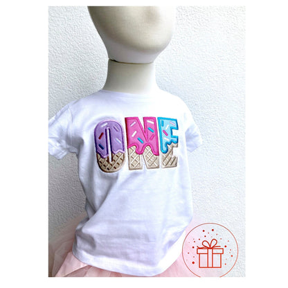 Waffle Cone Design Birthday T-shirts